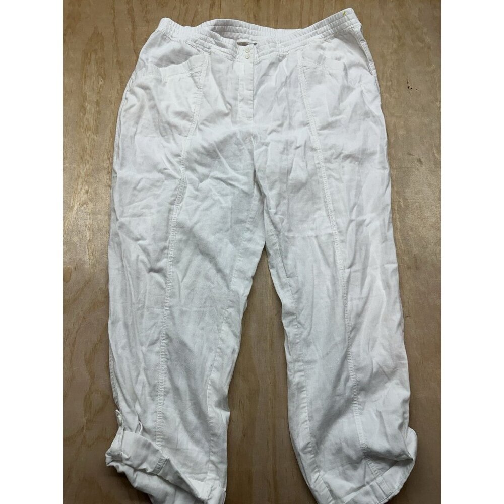 J. Jill Women’s Plus Size‎ Cotton Pants 22W Wide Leg Loose Casual Elastic Waist